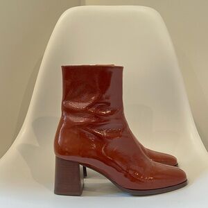 Sézane Axelle Ankle Boots, plolished camel, 41